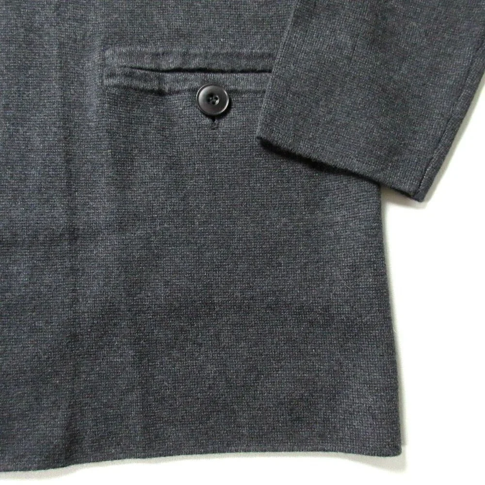 NWT J.Crew Camille Sweater Blazer in Heather Coal Shawl Collar Open Cardigan S